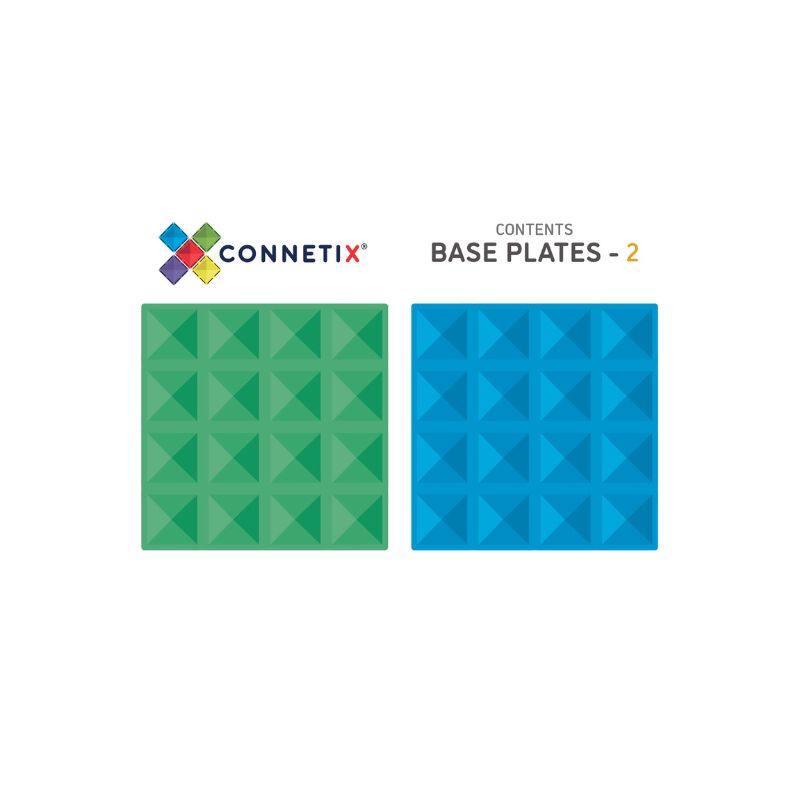 Connetix Tiles - 2 Piece Base Plate Pack - Original